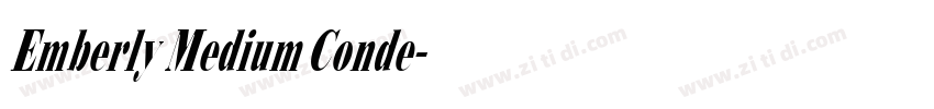 Emberly Medium Conde字体转换